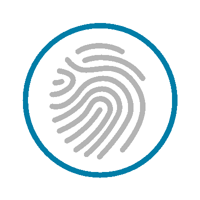 wired outline 500 fingerprint security